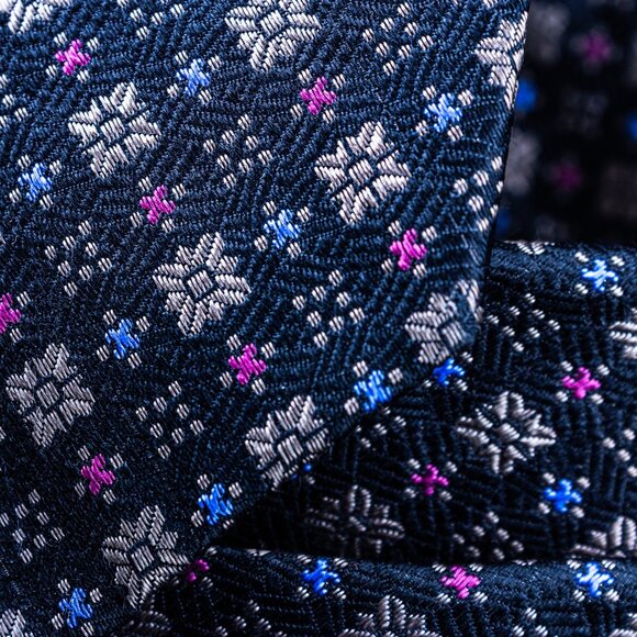 Vintage Yves Saint Laurent Silk Floral Pattern Tie - Picture 3 of 7